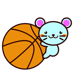 バスケットボールと動物シリーズ