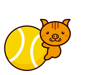 テニスと動物シリーズ
