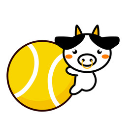 テニスと動物シリーズ