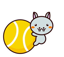 テニスと動物シリーズ