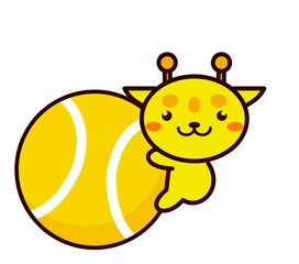 テニスと動物シリーズ