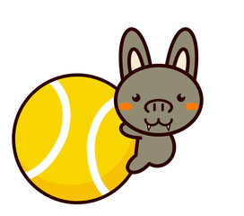 テニスと動物シリーズ