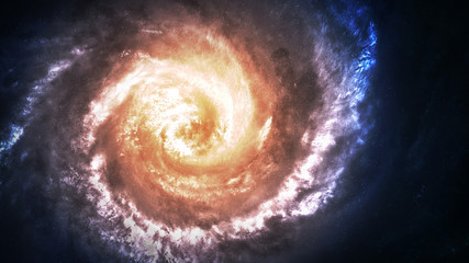 Incredibly beautiful spiral galaxy somewhere in deep space. Elements of this image furnished by NASA