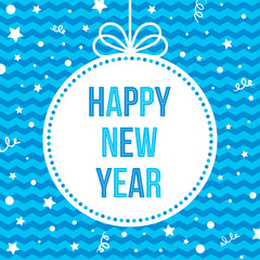 Happy New Year Greeting Card.