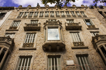 Barcelona stone-clad building