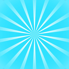 Blue sun ray background