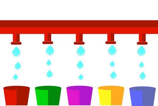 Water Drop, illustration for share the donation to others 
