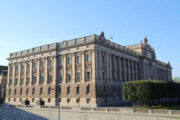 STOCKHOLM, SWEDEN - CIRCA OCTOBER 2015: View over Stockholm city