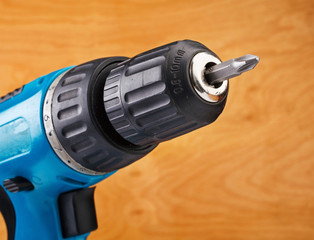 drill with drill bit 