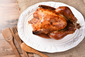Thanksgiving Turkey on Platter