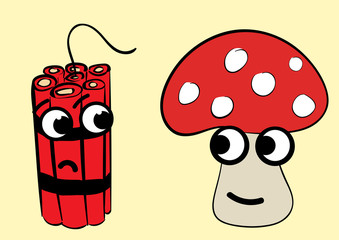 Fly agaric and dynamite