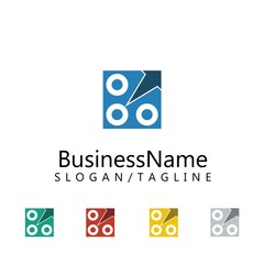 finance vector logo icon
