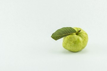 Guava (tropical fruit) on white background
