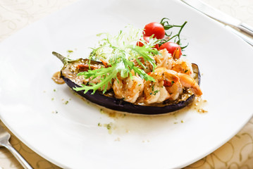 stuffed aubergine
