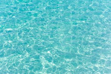 Blue ripple water wave in sea ocean.