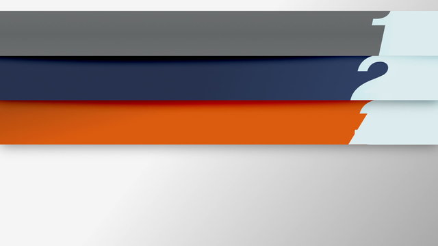 Five chapter number bar front intro page for presentation, powerpoint template(included alpha)