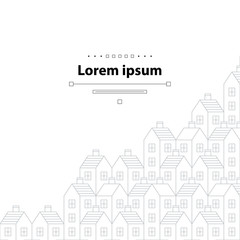 Real estate background, cover template