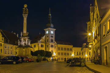 Fototapeta na wymiar main square, Loket, Czech republic