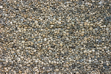 Backgrounds collection - Wall built of sea pebbles