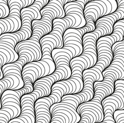 Vector floral background of drawn lines