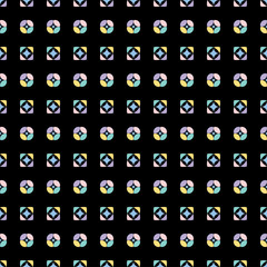 Seamless decorative vector background with abstract geometric shapes