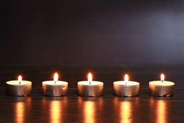 Candles On Dark
