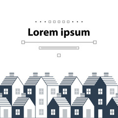 Obraz premium Real estate. Report cover. Invitation template.