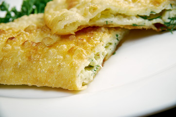 Cheburek  with cheese
