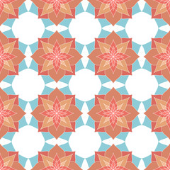 Ethnic oriental geometric seamless pattern