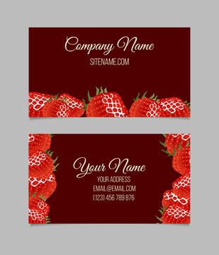 Vector business card template.