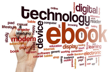 Ebook word cloud concept