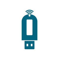 Wi Fi USB blue icon