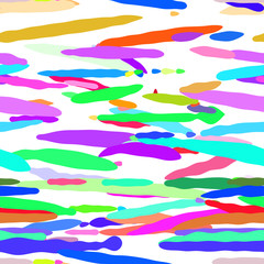 Fototapeta na wymiar Abstract Colorful Drip Seamless Pattern. Vector