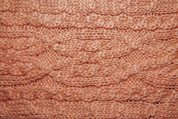 Wool hand-knitted or machine knitting pattern.