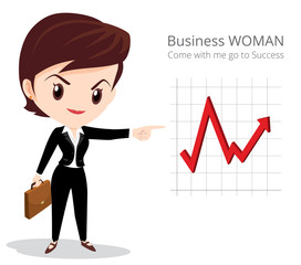 Business woman character