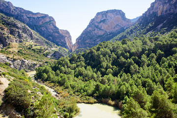 Fototapeta na wymiar Caminito del Rey valley