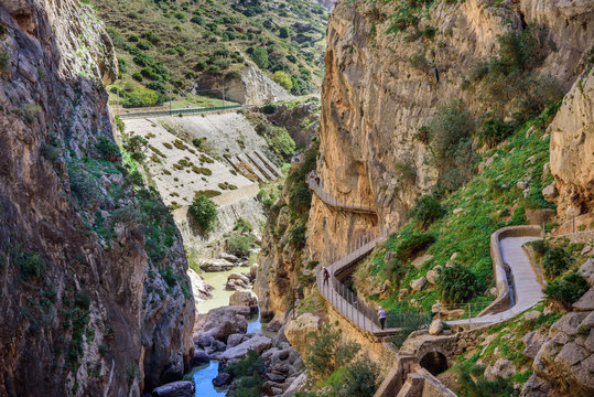 Caminito del Rey canyon and trail