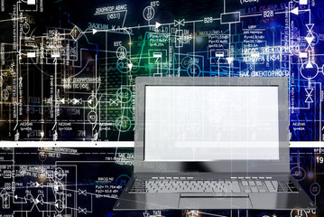 Designing engineering technology.Computer designing