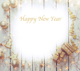 Christmas background frame