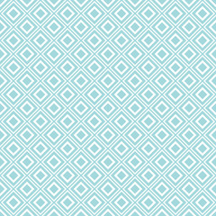 Fototapeta premium Retro Seamless Pattern Diagonal Squares Turquoise