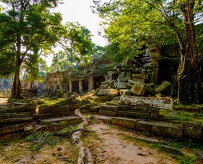 Fototapeta na wymiar Preah Khan Temple, Angkor, Siem Reap, Cambodia.