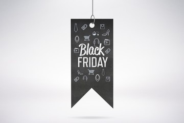 Composite image of black friday advert