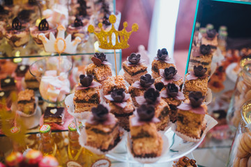Buffet table with decor