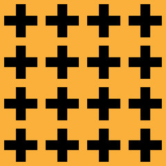 Obraz premium Seamless Cross Pattern, vector illustration