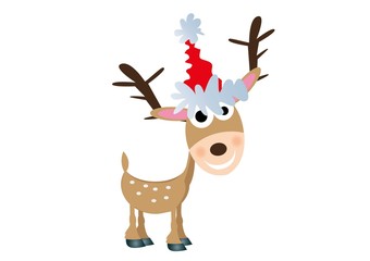 Renifer,Mikołaj,zima © monikakosz