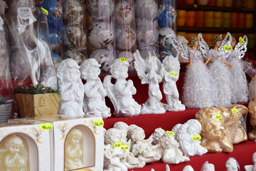 Christmas decorations at fair