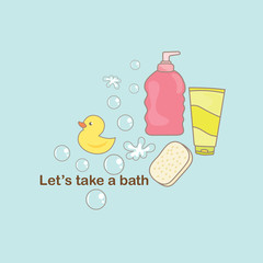 Bath accessories object.