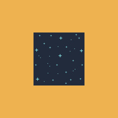 Vector pattern made with stars in square