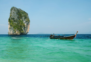 Plakat Island in the south of Thailand