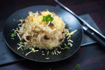 Krautauflauf mit Tofu